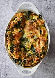 spinach cheese strata once upon a chef