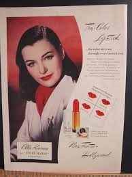 1945 vine print ad max factor makeup