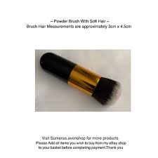 bronzer brush with large handle make