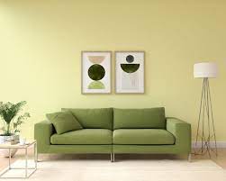 color wall goes with olive green couch