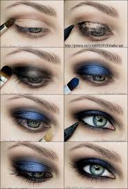 blue smoky eye makeup tutorial