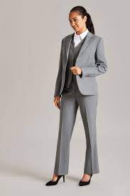 women s contemporary waistcoat grey