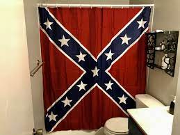 rebel flag shower curtain rebel nation