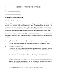 retrenchment letter pdf south africa