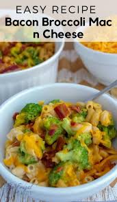 southern baked bacon broccoli mac and