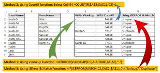 3 ways to find duplicate values on same