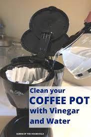 clean your coffee pot easily with apple