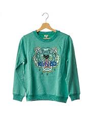 Description sweatshirt classique vintage des années 90 de couleur verte. Kenzo Sweats Garcon De Couleur Vert En Destockage 1646969 Vert00 Modz