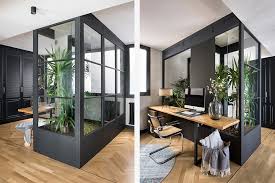 Glass Terrarium Home Office In Open