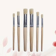 6pcs art paint brushes round brush