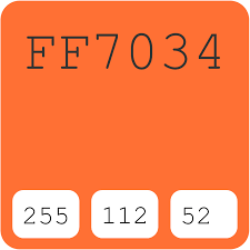 Though officially named in 1915, burnt orange can be polarizing because it is defined in different ways by different organizations. Crayola Burnt Orange Ff7034 Hex Color Code Rgb And Paints