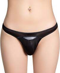 Agoky Men's See Through Sheer Sissy Panties Bulge Pouch Bikini Briefs  Crossdress Lingerie Underwear Black X-Large at Amazon Men's Clothing store