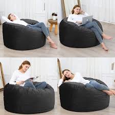 giant bean bag chair with memory foam 4