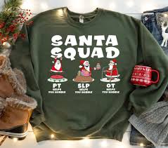 physical therapy santa squad christmas