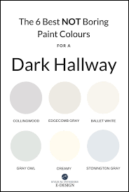 boring paint colours for a dark hallway
