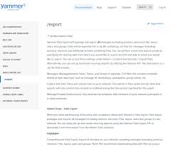 Yammer Data Export Api Overview Documentation