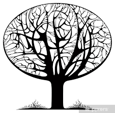 Wall Mural Graphic Stylized Tree Icon