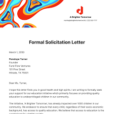 free solicitation letter templates