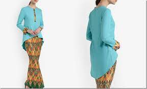 Model baju batik songket terbaru 2020/2021 bisa untuk couple kalian bisa beli baju batik songket ini di instagram. High Low Hem Sarawak Batik Print Mod Kurung Style Baju Kurung Kebaya Modern