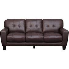 Aria Brown Leather Sofa 1h2 7095s