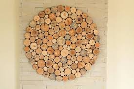 Round Wall Hanging Decor Tree Slices