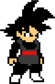 Doragon bōru sūpā) the manga series is written and illustrated by toyotarō with supervision and guidance from original dragon ball author akira toriyama. Download 8bit Black Goku Pixel Art Dragon Ball Full Size Png Image Pngkit