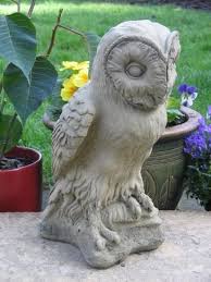 Stone Owl Garden Statue Garden Ornament