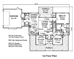 House Plan 61480 Traditional Style