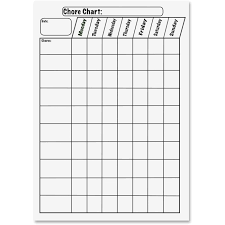 Ashley Big Magnetic Chore Chart 12 1 Ft Width X 15 1 3 Ft Height Rectangle 1 Each