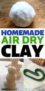 how to make homemade air dry clay for