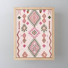 herie berber carpet design framed