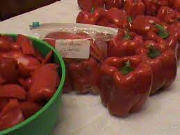 how to freeze red bell peppers you