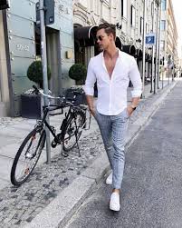 Opt for a printed tee, shorts, and trainers for a laidback look, or navy chinos, plain tee, and dress shoes for a smart casual feel. 60 Dashing Formal Shirt And Pant Combinations For Men