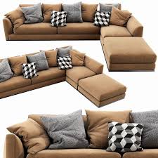 b b italia richard sofa 3d model 26