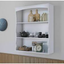 Wall Mounted Shelves Painted White 3