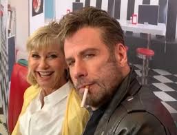John travolta likes when we laugh at his awards show gaffes.we're in pretty good shape on the day, any john travolta's delayed gotti movie gets a summer releaseafter being bumped from a. John Travolta And Olivia Newton John Reunite In Their Grease Costumes After Four Decades Pinkvilla