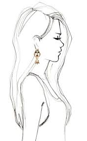 From there you learn how to divide the face into their proportions. Super Fashion Illustration Simple Hair 16 Ideas Profile Drawing Face Profile Drawing Side Face Drawing