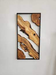 Metal And Wooden Wall Art Olive Wood