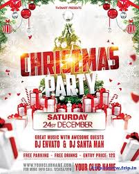 Xmas Party Flyer Template Airsee Me