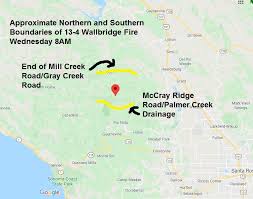 Cal fire archaeologists receive sca award. 13 4 Wallbridge Fire Update Evacuation Shelter Info Fire Map News Of The North Bay