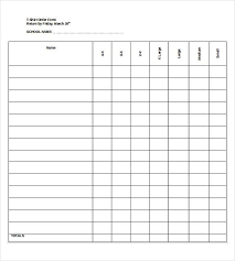 T Shirt Order Forms Printable 18 Blank Order Templates Free