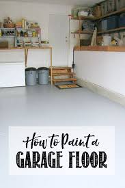 How To Paint A Garage Floor Clean And