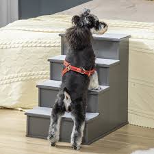 pawhut dog steps pet stairs for bed cat