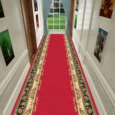 tapetes de corredor vermelho carpete