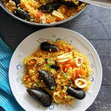 easy seafood paella recipe my