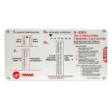 Are you sure on the sc. Trane R 410a R410a Tabla De Carga Calculadora De Vapor Sobrecalentado Subenfriamiento Hvac Ebay