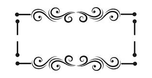 ornate text box border vector images
