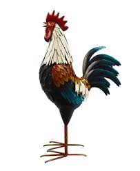 Metal Rooster 36 H 6527 Royer S