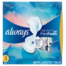 Always Infinity Size 1 Regular Pads With Wings Unscented