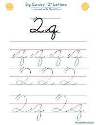10 cursive q worksheets free letter